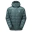 Mountain Equipment Xenith Hooded Men's Down Jacket in Goblin Blue