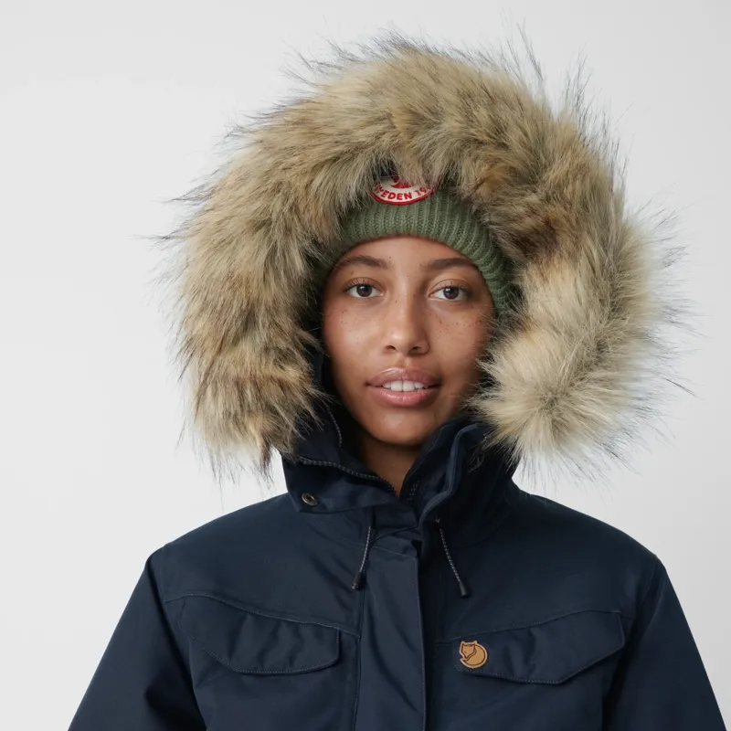 Fjallraven Womens Nuuk Parka in Dark Navy-4