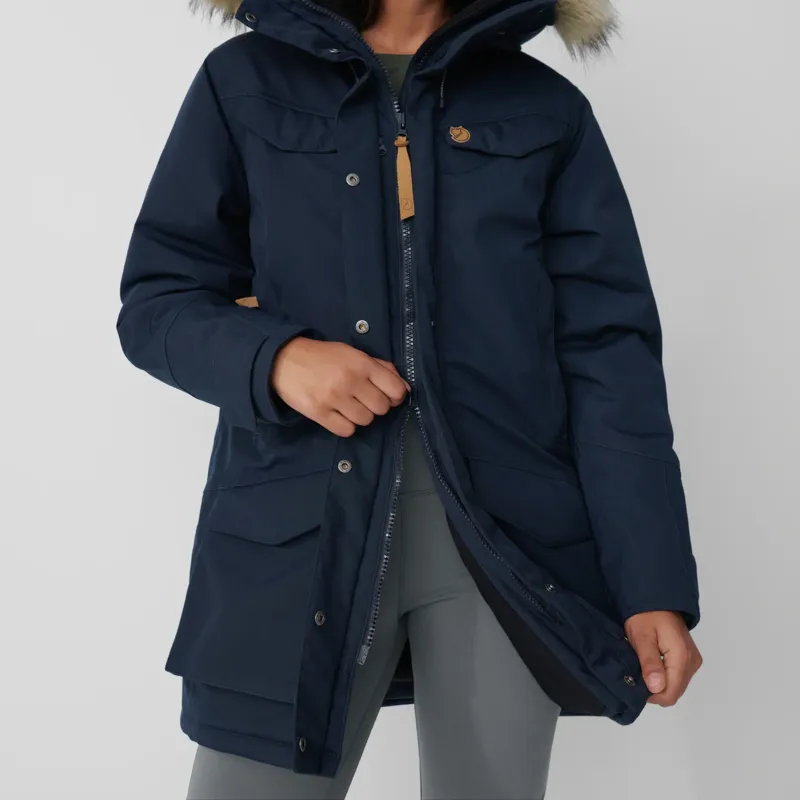 Fjallraven Womens Nuuk Parka in Black Oak-6