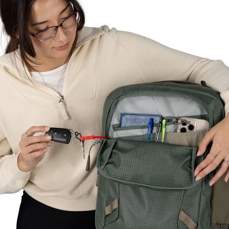 Osprey Transporter Expandable Travel Pack 26+6 in Mystery White-5