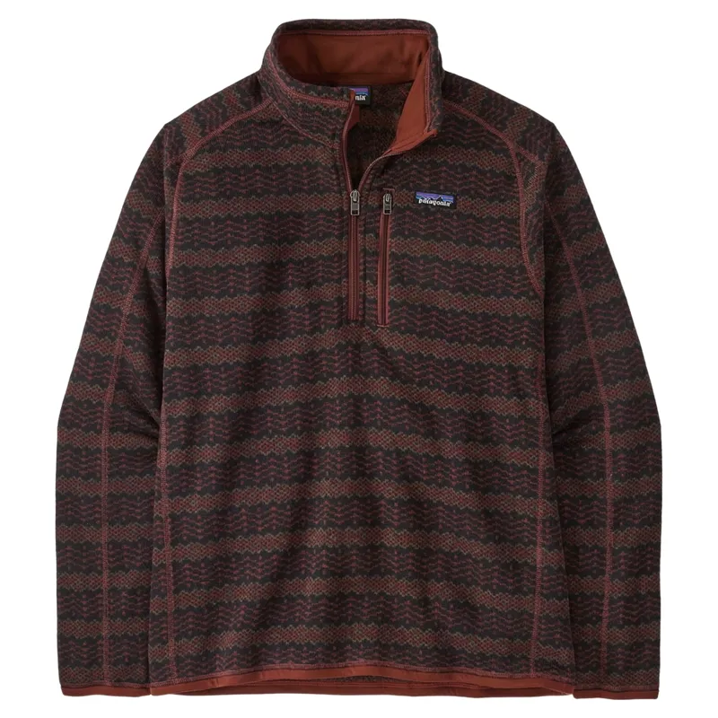 Patagonia Better Sweater Men's 1/4-Zip Fleece in Woven Together-Dried Vanilla