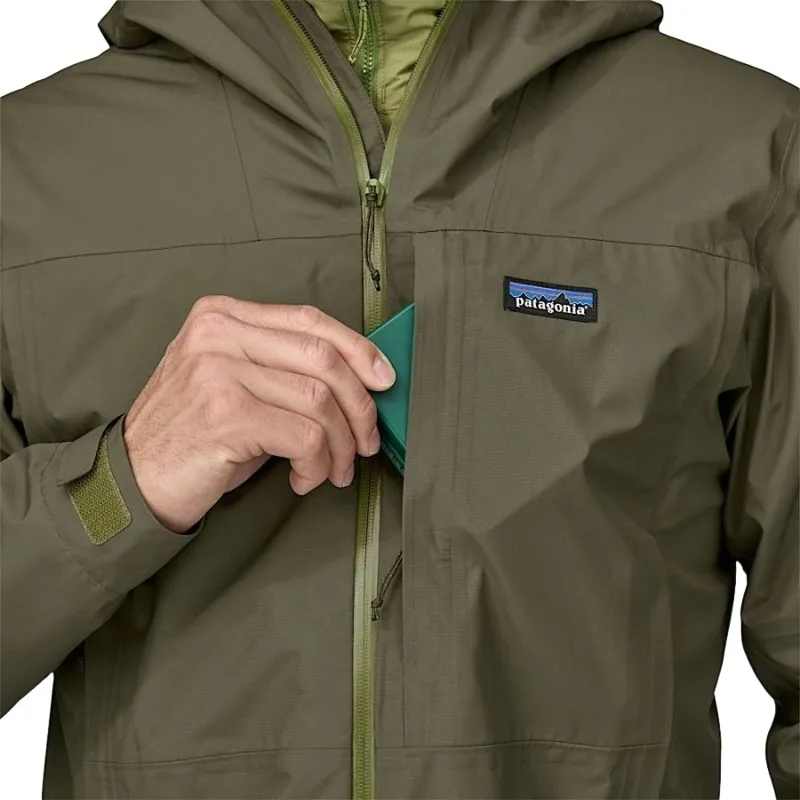 Patagonia Boulder Fork Men's Waterproof Jacket in Smolder Blue-4