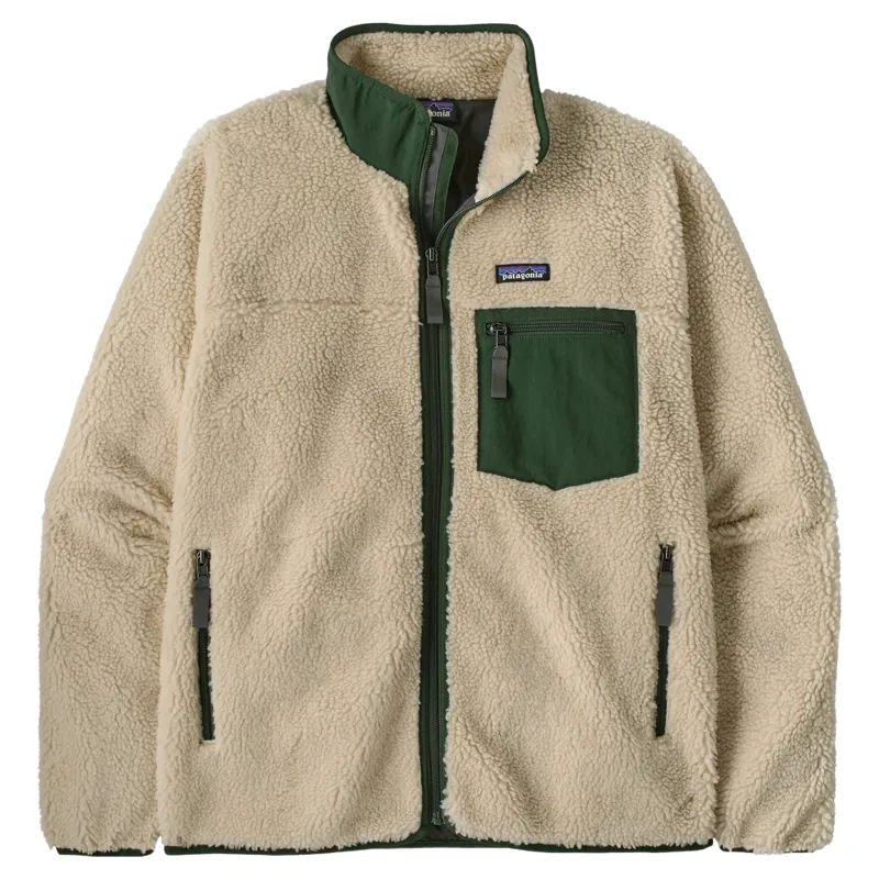 Patagonia Classic Retro-X Men's Fleece Jacket in Dark Natural-Treeline Green