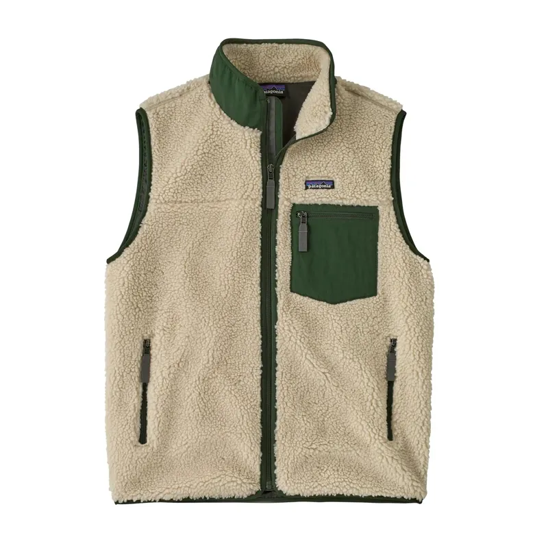 Patagonia Classic Retro-X Men's Fleece Vest in Dark Natural-Treeline Green