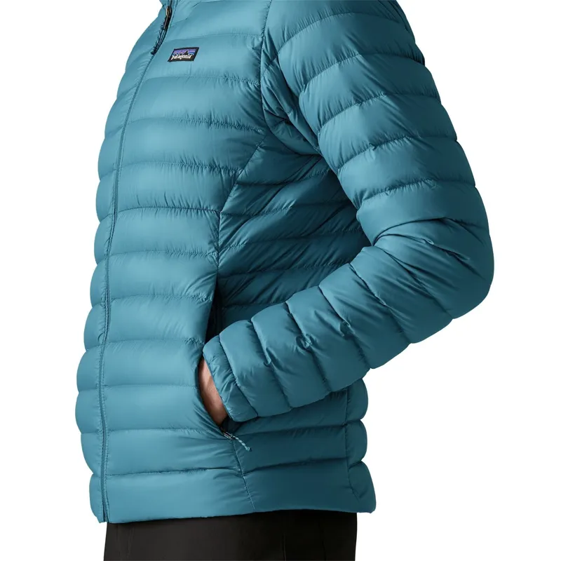 Patagonia Down Sweater Hoody Men's in Glacial Blue-5