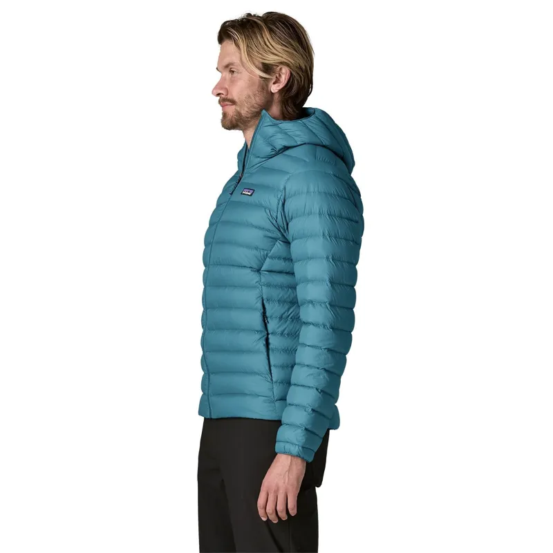 Patagonia Down Sweater Hoody Men's in Glacial Blue-2
