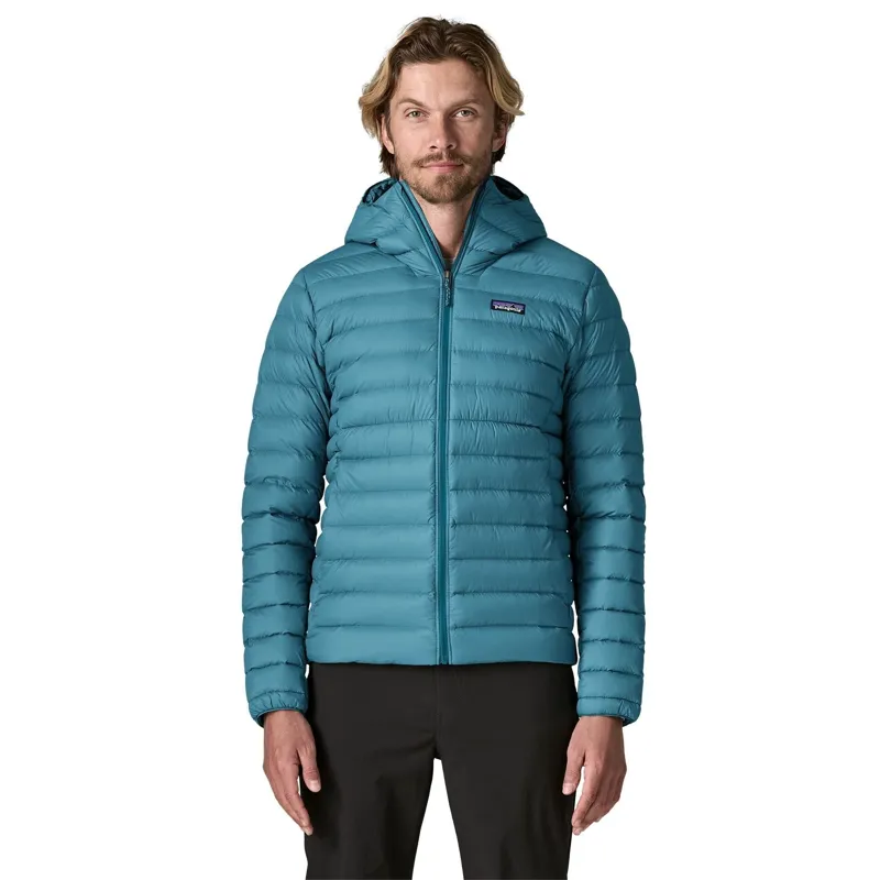Patagonia Down Sweater Hoody Men's in Glacial Blue-3