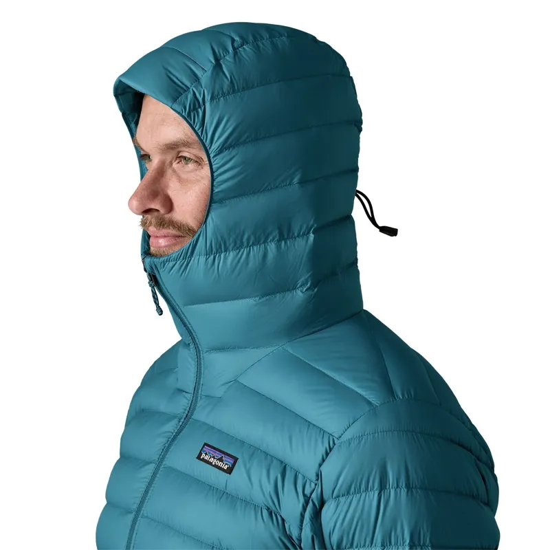 Patagonia Down Sweater Hoody Men's in Glacial Blue-6