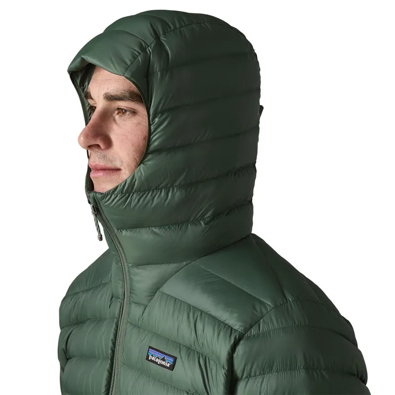 Patagonia Down Sweater Hoody Men's in Treeline Green-5