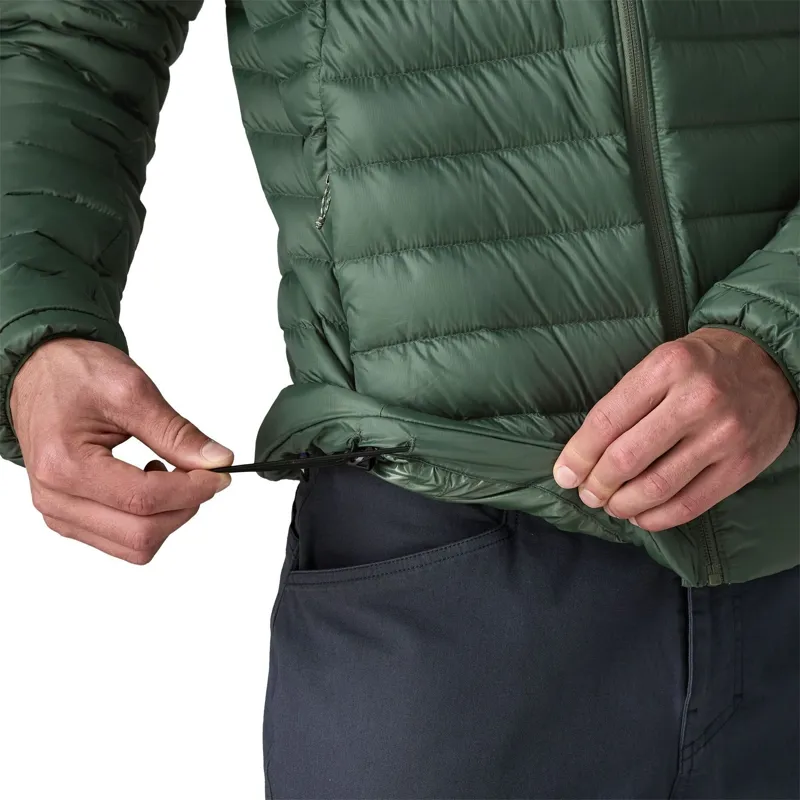 Patagonia Down Sweater Hoody Men's in Treeline Green-8