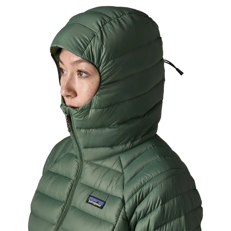 Patagonia Down Sweater Hoody Women's in Canopy Green-8
