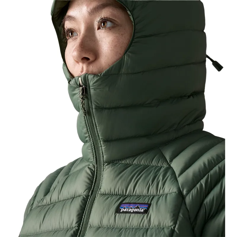 Patagonia Down Sweater Hoody Women's in Canopy Green-5