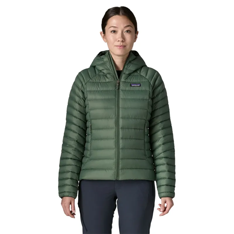 Patagonia Down Sweater Hoody Women's in Canopy Green-1