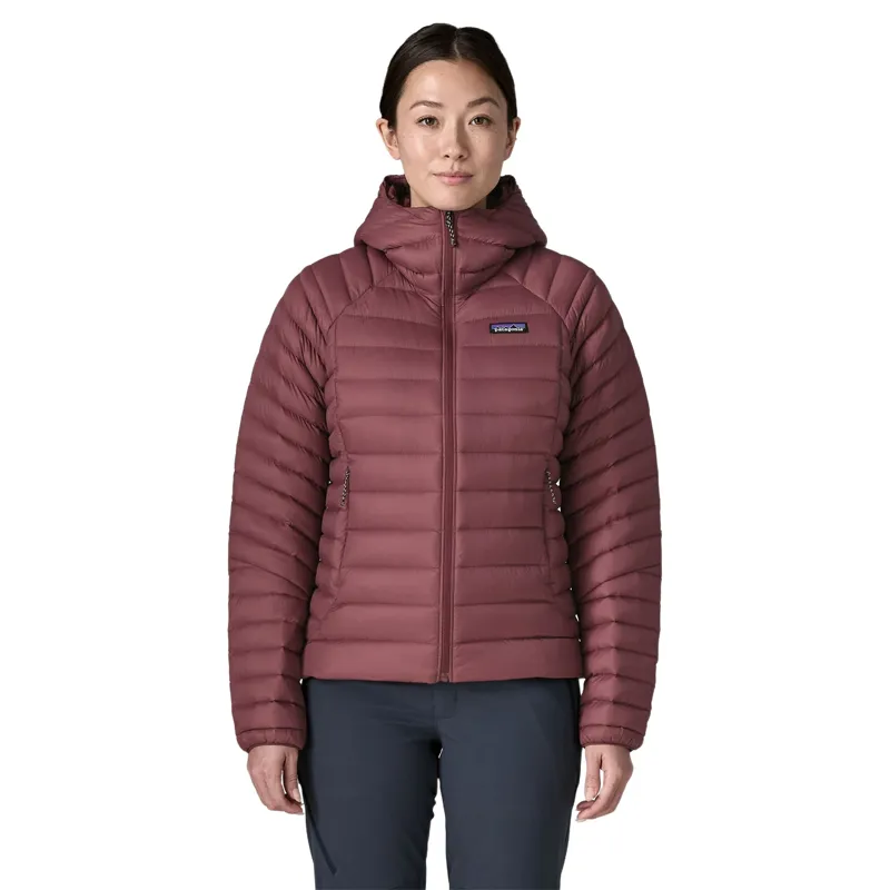 Patagonia Down Sweater Hoody Women's in Dark Ruby-1