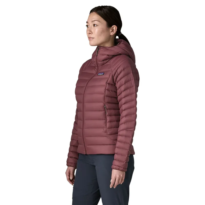 Patagonia Down Sweater Hoody Women's in Dark Ruby-4