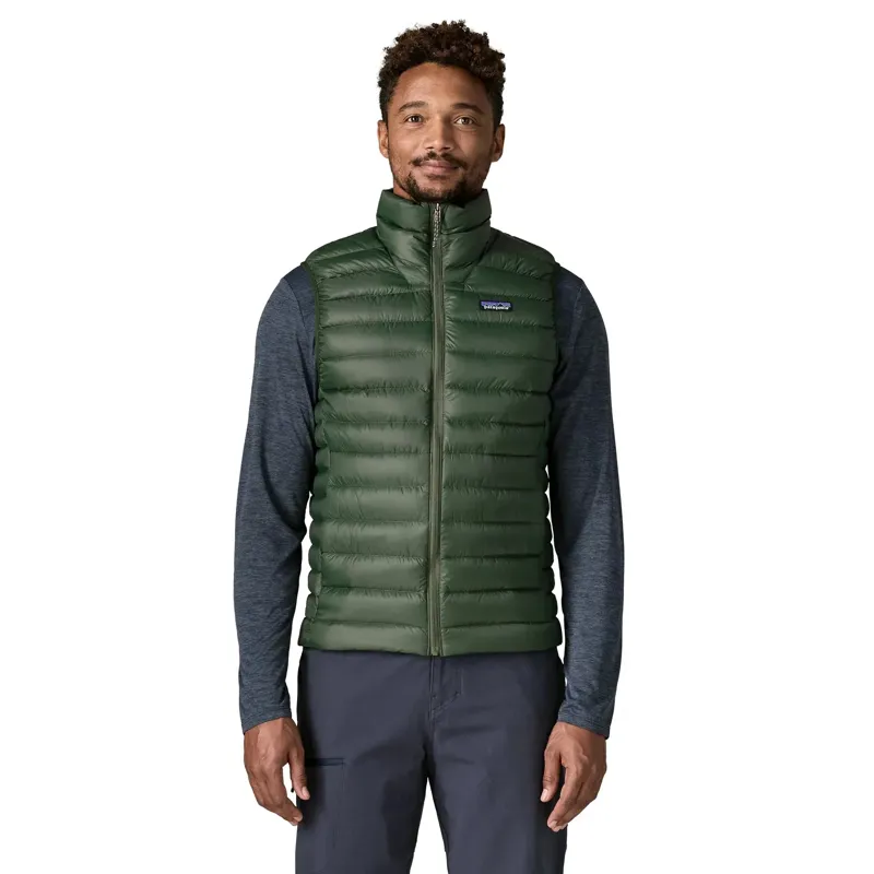 Patagonia Down Sweater Men's Vest in Treeline Green-1