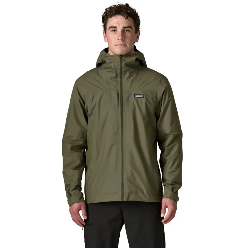 Patagonia Insulated Boulder Fork Men's Rain Jacket in Basin Green-1