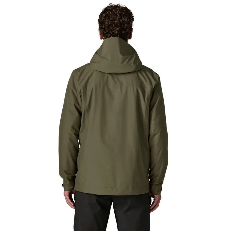 Patagonia Insulated Boulder Fork Men's Rain Jacket in Basin Green-2