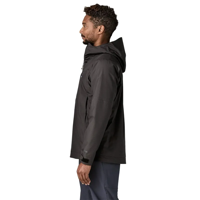 Patagonia Insulated Boulder Fork Men's Rain Jacket in Black-3