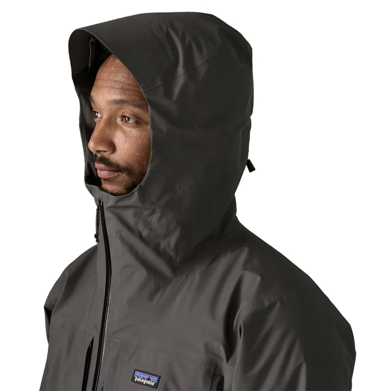 Patagonia Insulated Boulder Fork Men's Rain Jacket in Black-4