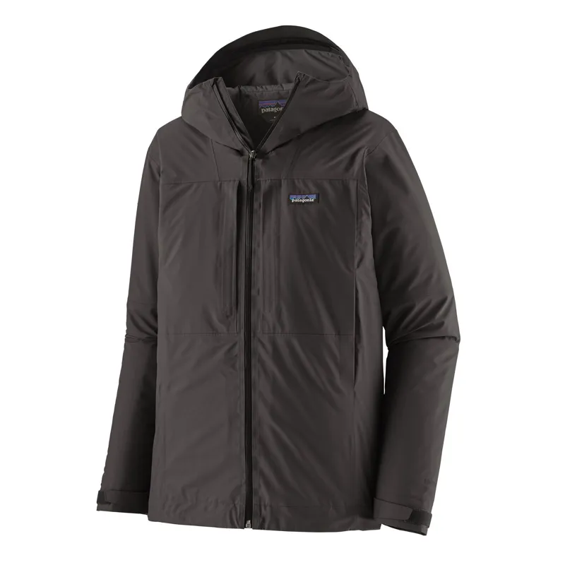 Patagonia Insulated Boulder Fork Men's Rain Jacket in Black
