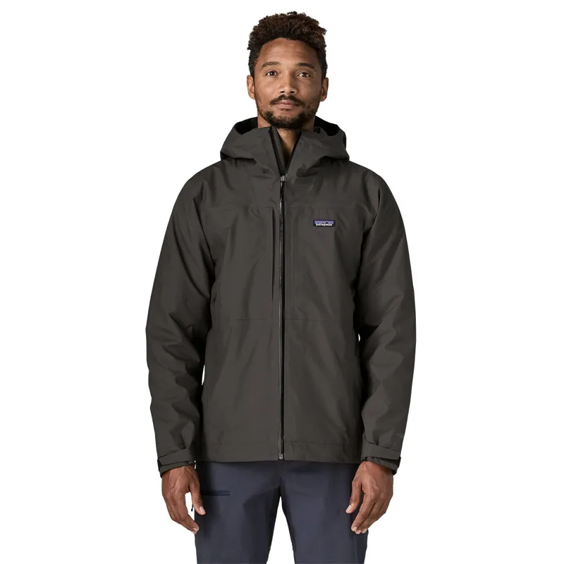 Patagonia Insulated Boulder Fork Men's Rain Jacket in Black-1