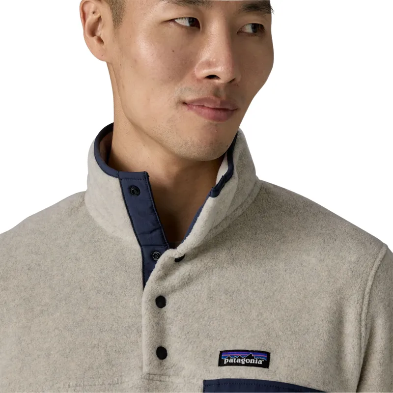 Patagonia Lightweight Synchilla Snap-T Men's Fleece Pullover in Aqua Stone-4
