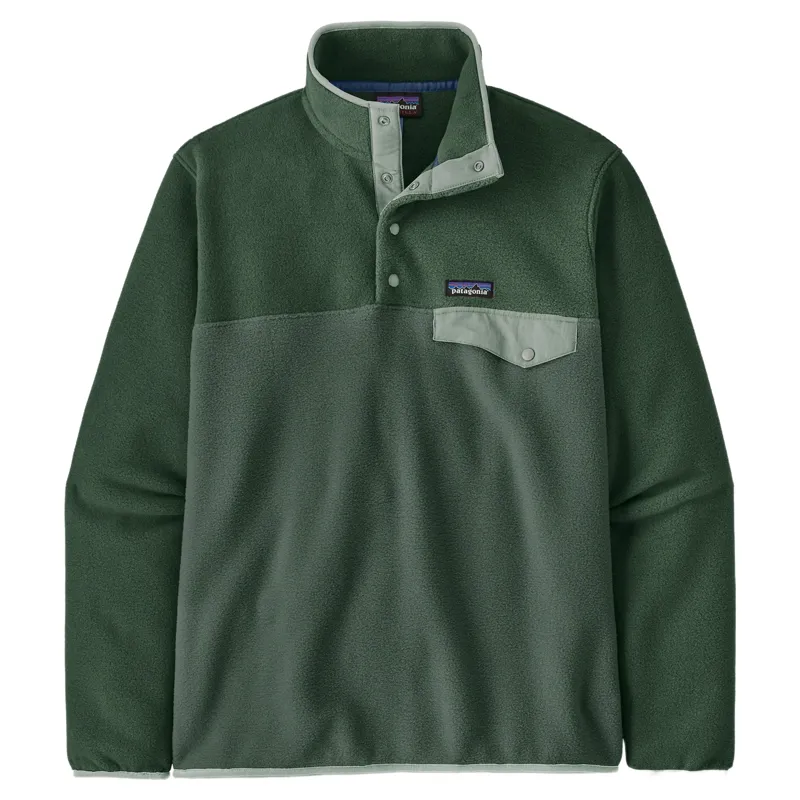 Patagonia Lightweight Synchilla Snap-T Men's Fleece Pullover in Canopy Green