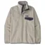 Patagonia Lightweight Synchilla Snap-T Men's Fleece Pullover in Oatmeal Heather-Smolder Blue