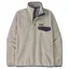 Patagonia Lightweight Synchilla Snap-T Men's Fleece Pullover in Oatmeal Heather-New Navy