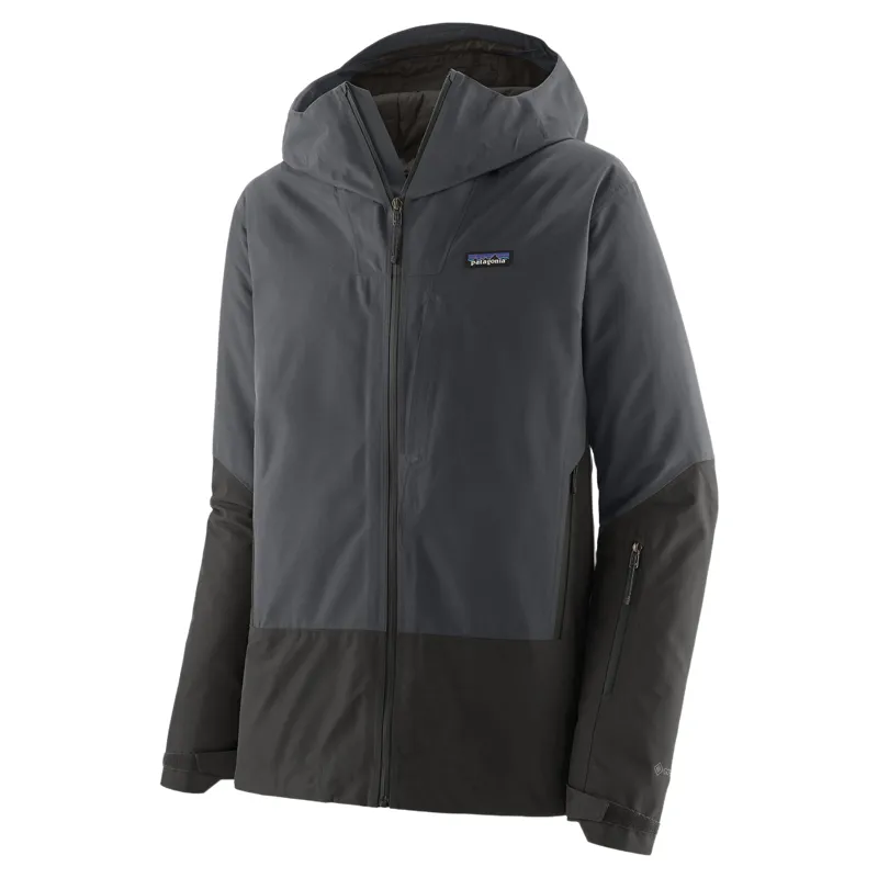 Patagonia Men's Insulated Storm Shift Ski Jacket in Black w/Smolder Blue