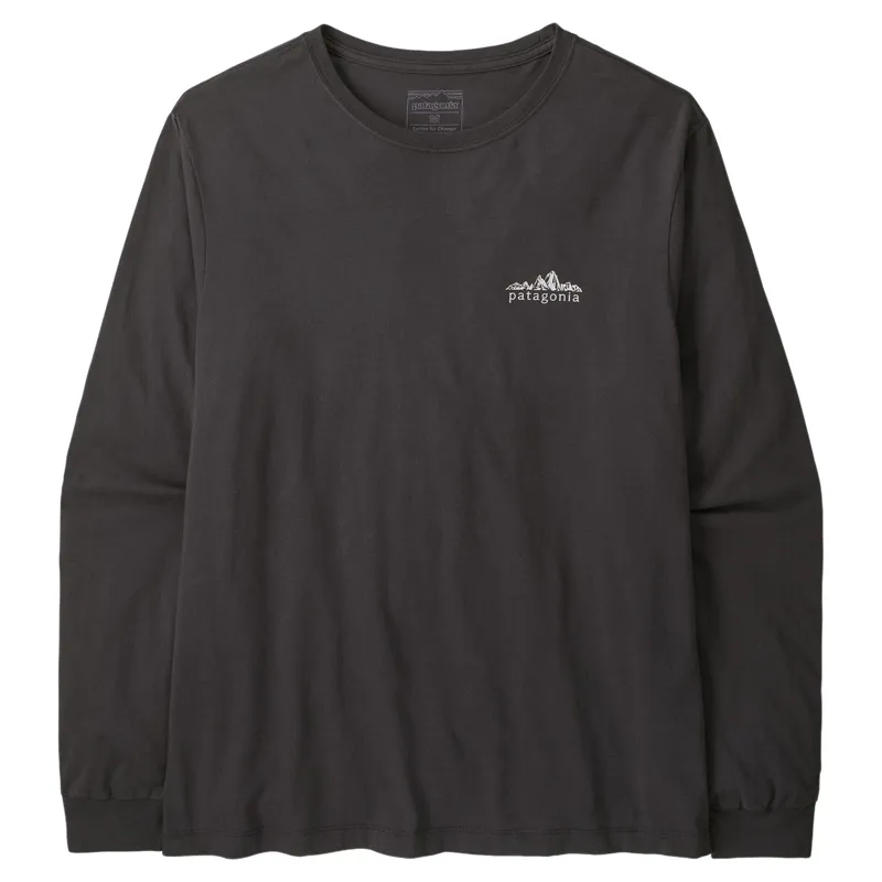 Patagonia Men's Long-Sleeved Fitz Roy Foothills T-Shirt in Ink Black-1