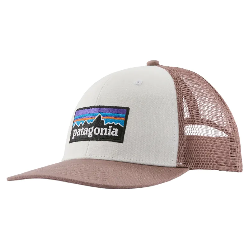 Patagonia P-6 Logo Trucker Hat in Birch White