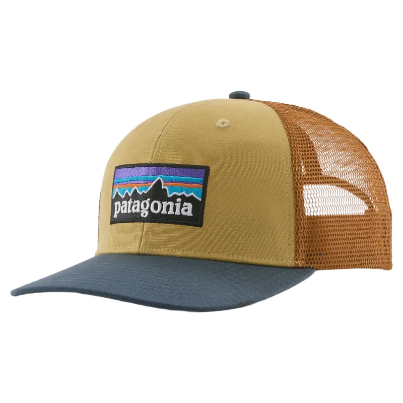 Patagonia P-6 Logo Trucker Hat in Lynx Tan
