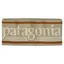 Patagonia Powder Town Headband in Hut Tripper Logo: Weathered Stone