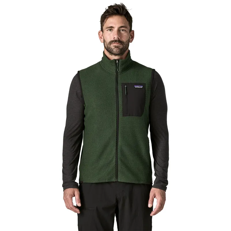 Patagonia R1 Air Men's Fleece Vest in Treeline Green-1