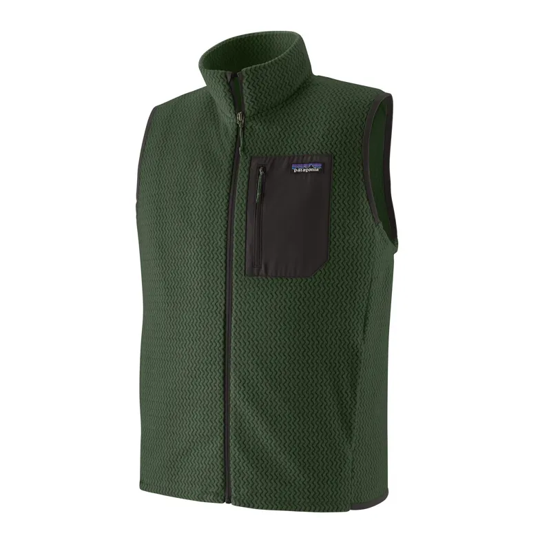 Patagonia R1 Air Men's Fleece Vest in Treeline Green
