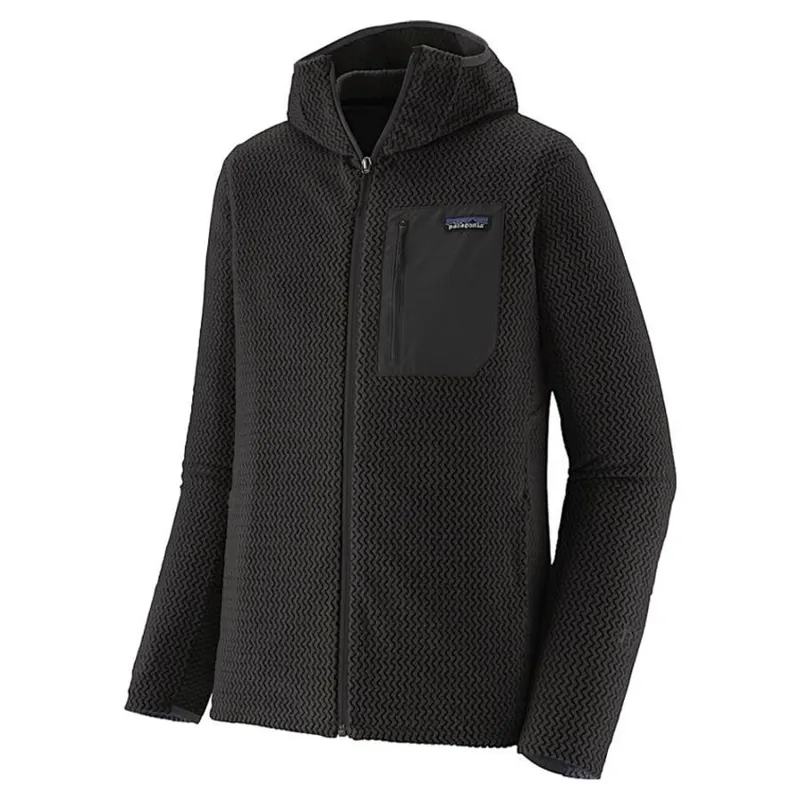 Patagonia R1 Air Men's Full-Zip Fleece Hoody in Black