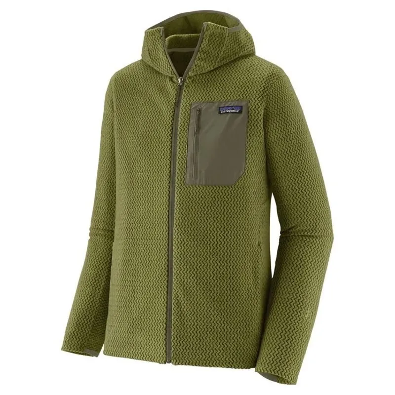 Patagonia R1 Air Men's Full-Zip Fleece Hoody in Caper Green