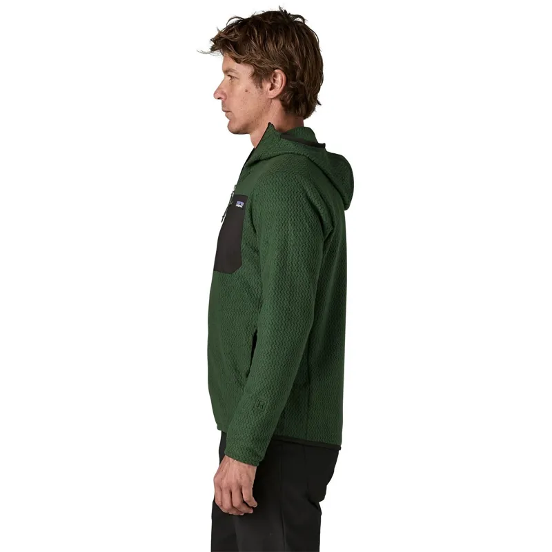 Patagonia R1 Air Men's Full-Zip Fleece Hoody in Treeline Green-4