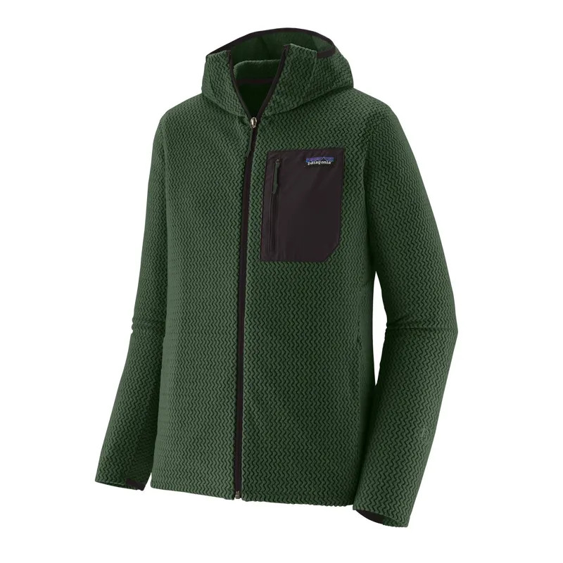 Patagonia R1 Air Men's Full-Zip Fleece Hoody in Treeline Green