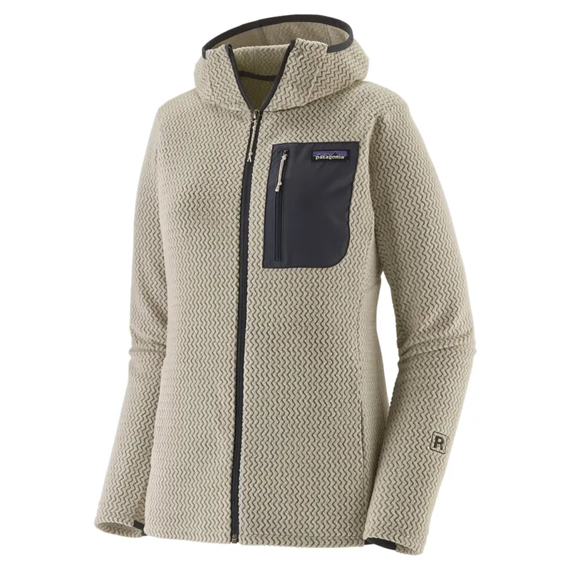 Patagonia R1 Air Women's Full-Zip Fleece Hoody in Wool White