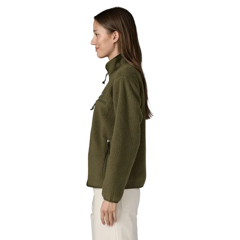 Patagonia Retro Pile Women's Fleece Jacket in Basin Green-3