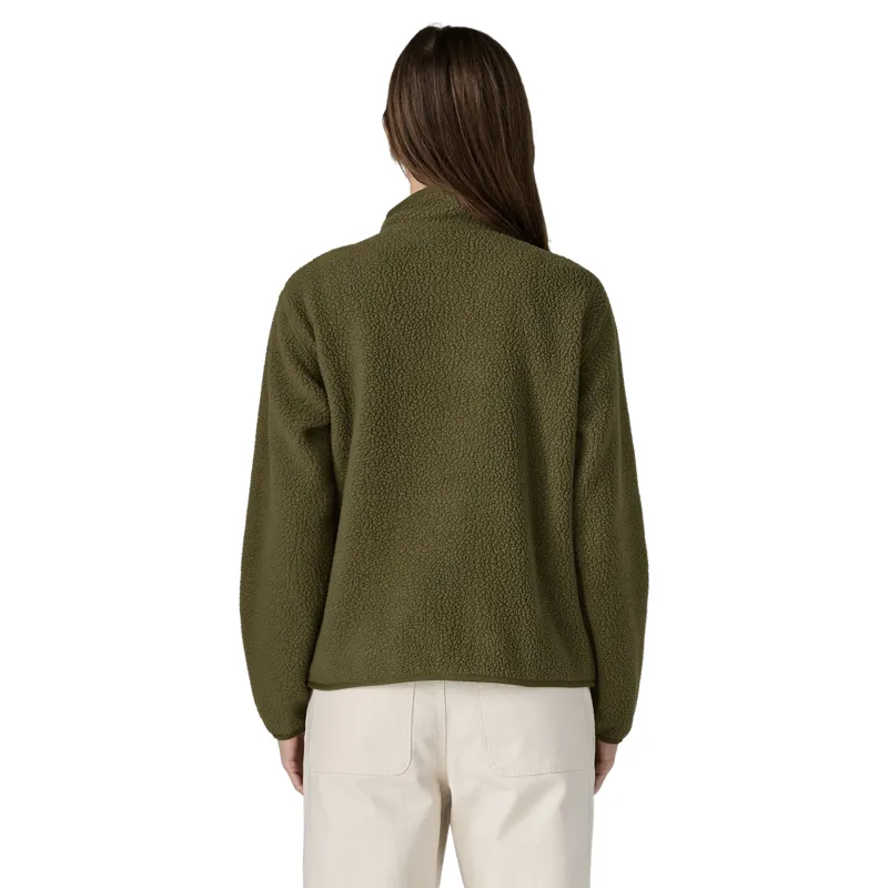Patagonia Retro Pile Women's Fleece Jacket in Basin Green-2