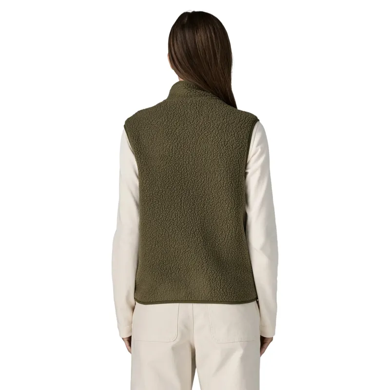Patagonia Retro Pile Women's Fleece Vest in Basin Green-2
