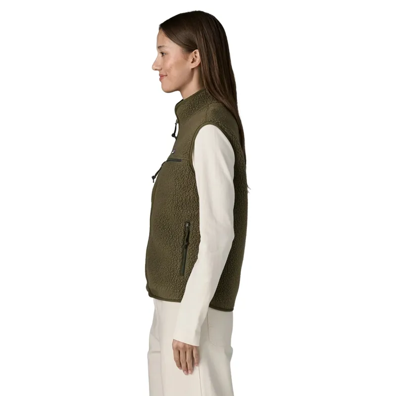 Patagonia Retro Pile Women's Fleece Vest in Basin Green-3