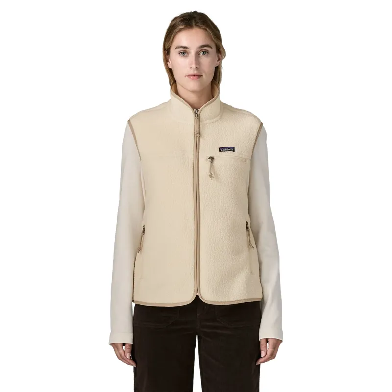 Patagonia Retro Pile Women's Fleece Vest in Natural-1