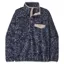 Patagonia Womens Lightweight Synchilla Snap-T Fleece Pullover in Saxifrage-Sunken Blue
