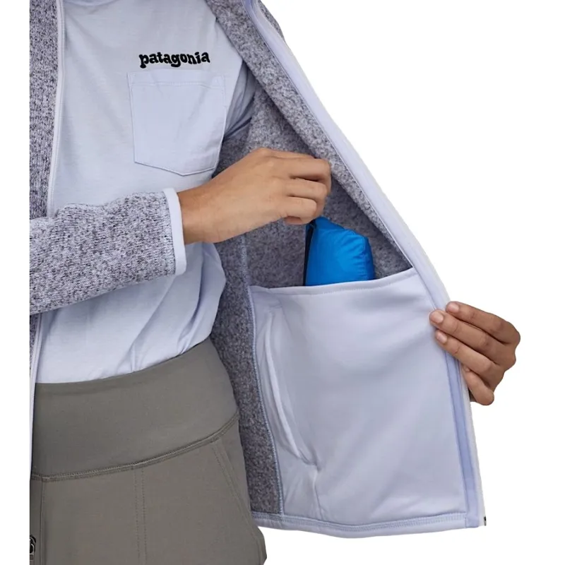 Patagonia Women's Better Sweater Fleece Jacket in Birch White-7