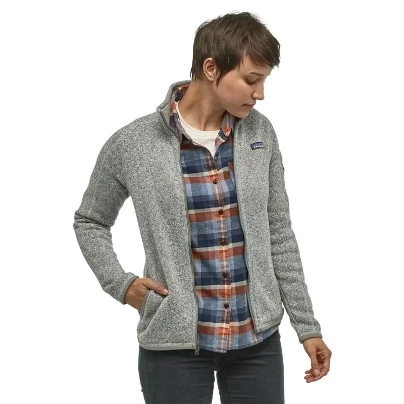 Patagonia Women's Better Sweater Fleece Jacket in Birch White-2
